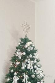 albero di Natale 1,80 m con addobbi 