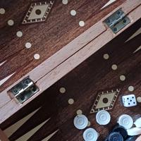 Backgammon da viaggio in legno