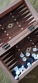 Backgammon da viaggio in legno