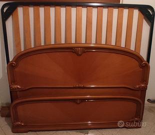 Letto singolo con rete a doghe ammortizzate