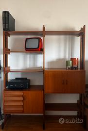 Libreria vintage scandinavo due moduli