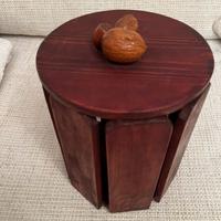 Contenitore porta frutta secca in legno