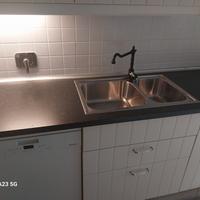 lavandino lavabo inox rubinetto miscelatore cucina