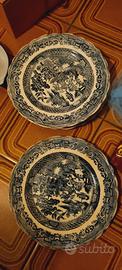 piatti decorativi stile Blue Willow