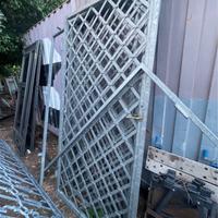 cancello porta 4 ante ferro zincato 460x240