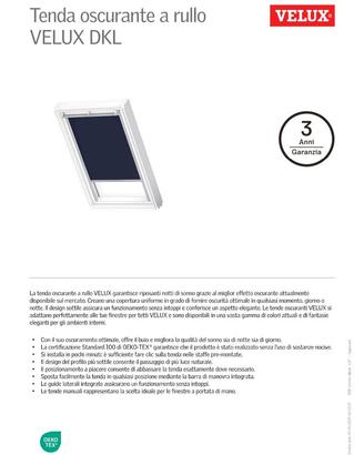 Tenda oscurante per mansarda