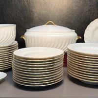 Servizio Piatti Ginori Ancona Oro