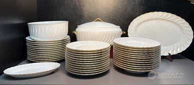 Servizio Piatti Ginori Ancona Oro