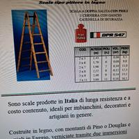 SCALA LEGNO DECORATORE