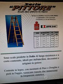 SCALA LEGNO DECORATORE