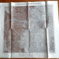 Carta di Torino e dintorni del 1933