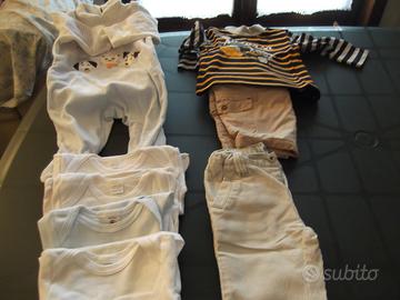 Lotto vestiti usati bimbo bambino 6 mesi body