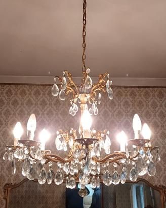 Lampadario a goccia cristallo