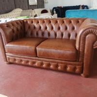 Chester 2 posti in pelle spessorata o vintage