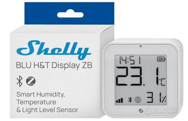 BLU H&T Display ZB Bianco - Sensore Smart Temperat
