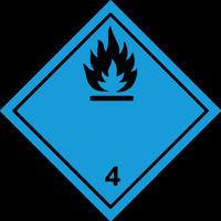 N. 50 etichette adesive classe 4 ADR