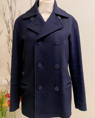 Cappotto doppiopetto marinaio corto Peacoat blu