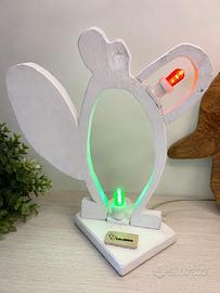 Luminaria calabrese LED in legno – pezzo unico des