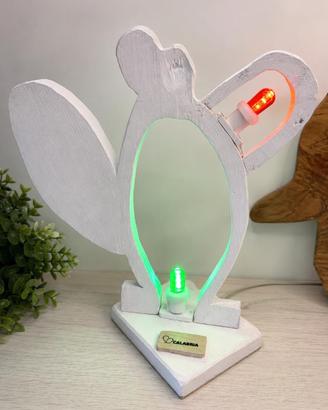 Luminaria calabrese LED in legno – pezzo unico des