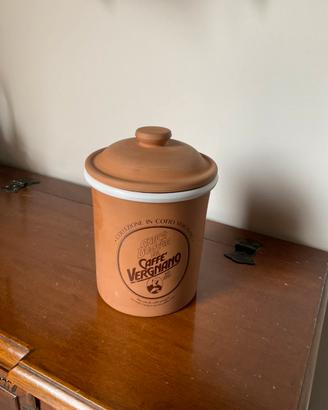 Barattolo caffè Vergnano coccio vintage collezione