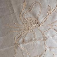 Tovaglia in lino con ESCLUSIVO PIZZO DI CANTU'