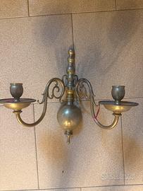 Candelabro ottone vintage