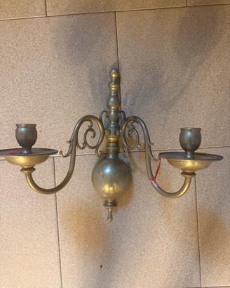 Candelabro ottone vintage