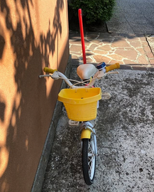 bici bimba con sostegno per imparare senza rotelli