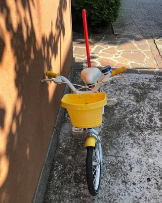 bici bimba con sostegno per imparare senza rotelli