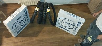 Gomme  e mousse cross/enduro taglia 19/16 per 85