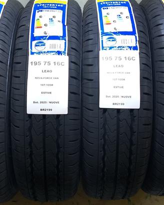 4 GOMME 195 75 16C LEAO BR2199
