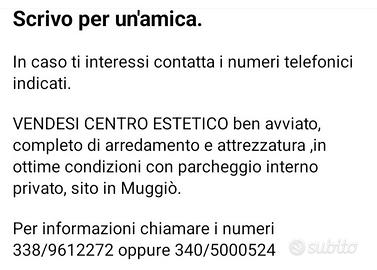 Centro estetico Muggiò Monza Brianza