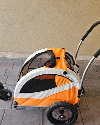 Rimorchio bici e passeggino cane Kuma