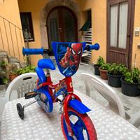 bicicletta bambino 12" Dino Uomo Ragno