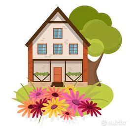 Casa con giardino lontana dal traffico