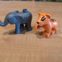 LEGO DUPLO Animali – Elefante + Cucciolo di Tigre 