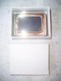 Portafoto con cornice in argento 6x8 cm