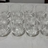 Set 12 bicchieri da vino in vetro