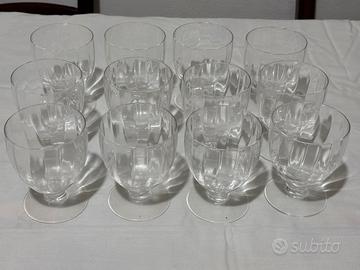 Set 12 bicchieri da vino in vetro