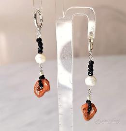 Orecchini in Argento 925 e Pietre Naturali