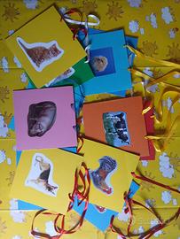 Gioco degli animali realizzato a mano