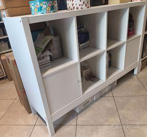 kallax ikea 8 moduli bianco