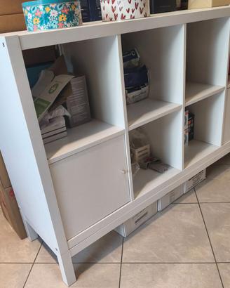kallax ikea 8 moduli bianco