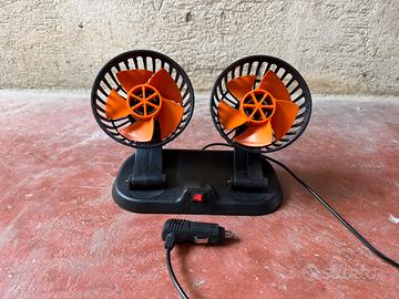Ventilatore doppio auto 12V/24V F-411 orientabile