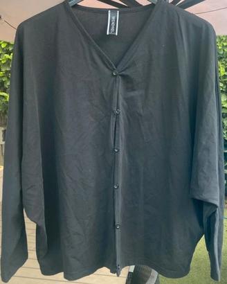 Cardigan Donna Nero Wendykei Taglia L Pipistrello