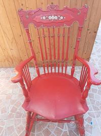 Sedia a Dondolo Old West Vintage