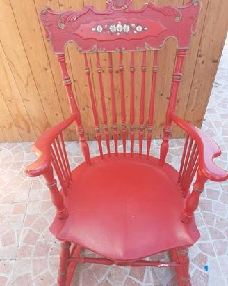 Sedia a Dondolo Old West Vintage