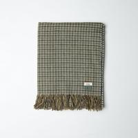 Coperta Drake's 100% Lana Vergine Verde Cachi