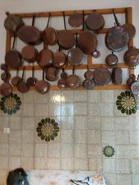 Rastrelliera con rame