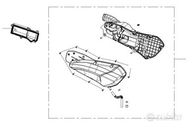 SCATOLA FILTRO ARIA COMPLETA di FILTRO E5 WOTTAN M